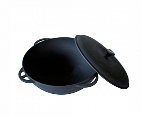 Казан чугунный с крышкой Concretika 12 л