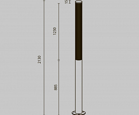 Садово-парковый светильник Ster Maytoni O467FL-L100B3K цвет Черный