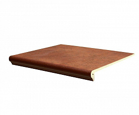 Клинкерная ступень флорентийская Interbau Art 114 Cognac Braun, 360*320*9,5 мм R10