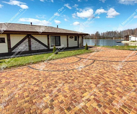 Тротуарная плитка Выбор Классико Листопад Б.1.КО.6 М Гранит 60 мм Осень