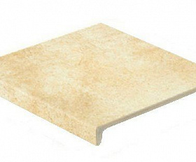 Клинкерная ступень прямоугольная Stroeher Keraplatte Roccia X 920 weizenschnee, 294х340х35х11 мм