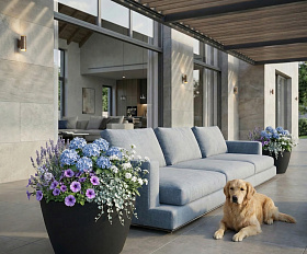 Кашпо Concretika Боул D80H45 Идеально черный