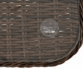 Прованс столик журнальный из ротанга, цвет коричневый