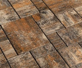 Тротуарная плитка 342 Механический завод Бавария ColorMix 60мм Карелия