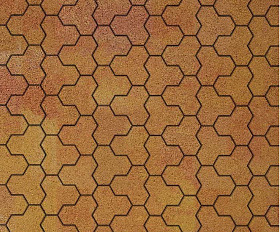 Тротуарная плитка Выбор Трилистник В.7.Ф.10 100 мм Листопад Сахара