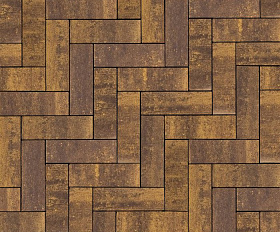 Тротуарная плитка 342 механический завод Паркет 240x80x60мм ColorMix Каньон