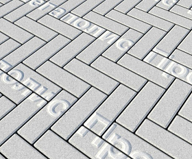 Тротуарная плитка Выбор Паркет Б.4.П.6 Стандарт Белый