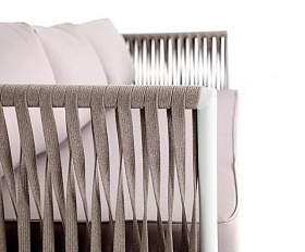 Диван трехместный Касабланка 4SIS из роупа (веревки), цвет бежевый