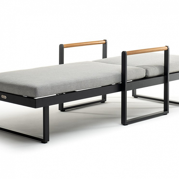 Шезлонг из алюминия MAYA темный графит Joygarden фото 2