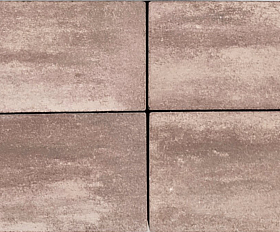 Тротуарная плитка Лидер 40 Паркет ColorMix 80мм Гранат