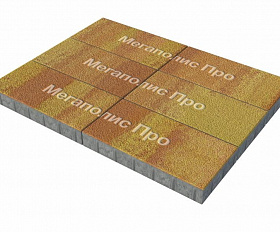 Тротуарная плитка Выбор Прямоугольник Б.5.П.10 600х300х100 мм Листопад Гранит Каир