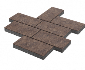 Тротуарная плитка Stellard Патио 80 мм Мокко