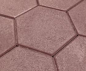 Тротуарная плитка Выбор Соты - Б.3.Ш.6 60 мм Стандарт Красный