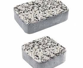 Тротуарная плитка Выбор Классико Стоунмикс А.1.КО.4 40 мм Черно-белый