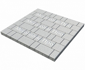 Тротуарная плитка Выбор Старый город 1Ф.6 60 мм. Белый Гранит