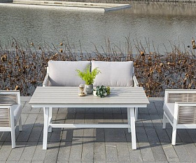 Лаунж-зона Сан Ремо 4SIS из роупа (веревки), цвет серо-коричневый