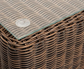 Лаунж-зона Боно 4SIS из искусственного ротанга, цвет коричневый