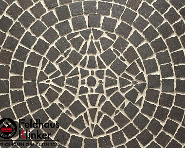 Тротуарная клинкерная мозаика Feldhaus Klinker Klinker M609DF 240*118*52мм