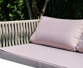 Диван двухместный Касабланка 4SIS из роупа (веревки), цвет бежевый