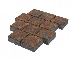 Тротуарная плитка Stellard Квадрат 300x300x80 мм Закат