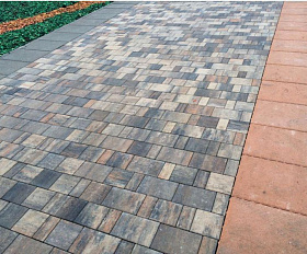 Тротуарная плитка Фабрика Готика Новый Город 240х160х60, 160х160х60, 80х160х60 мм Альпин