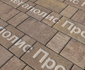 Тротуарная плитка Выбор Старый город Искусственный камень 1Ф.6 60 мм. Плитняк