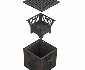 Дождеприемник Standartpark ДП-25.25-ПП с РВ щель. ПП (комплект)