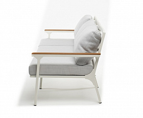 Диван из алюминия CONCORDE 3-х местный белый Joygarden