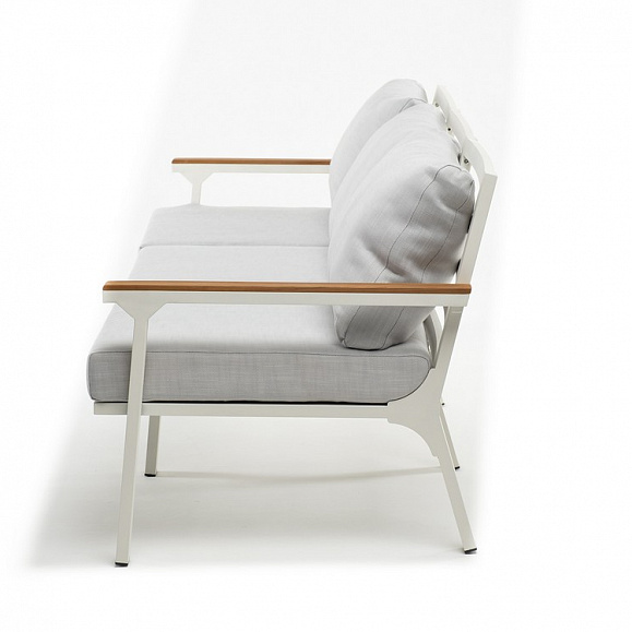 Диван из алюминия CONCORDE 3-х местный белый Joygarden фото 4