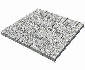 Тротуарная плитка Выбор Старый город 1Ф.6 60 мм. Стоунмикс Бело-черный