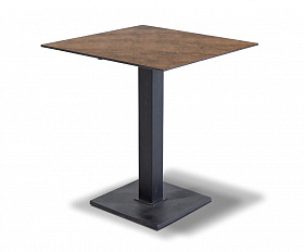 Каффе интерьерный стол из HPL квадратный 64х64см, цвет дуб