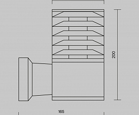 Настенный светильник (бра) Bronx Maytoni O576WL-01GR цвет Серый