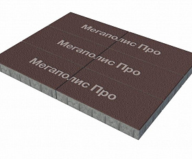 Тротуарная плитка Выбор Прямоугольник Б.5.П.8 600х300х80 мм Коричневый Гранит