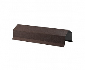 Верхняя заглушка Металлопрофиль Rancho Rooftop Бархат 0.5 RAL8017