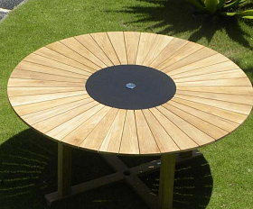 Комплект обеденной мебели Circus- Lerum 6 Brafritid набор натуральный, тик