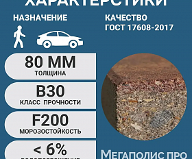 Пошаговая плита для дорожек 600х300х80 мм Песочно-белый