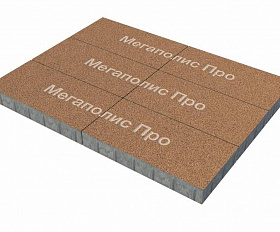 Тротуарная плита Фабрика Готика 600x300x80 мм Голд 17