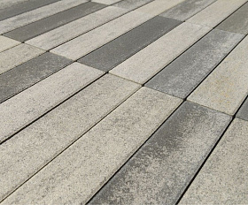Тротуарная плитка Braer Ригель 320x80x60 мм Colormix Туман