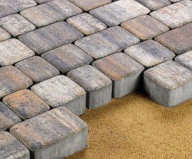 Тротуарная плитка 342 механический завод Классика ColorMix 60мм Карелия