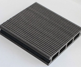 Террасная доска MasterDeck Classic 140мм*26мм узкий вельвет + тиснение под дерево, цвет Антрацит