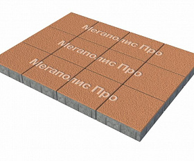 Тротуарные плиты Выбор Квадрум В.1.К.10 300х300х100 мм Гранит Оранжевый