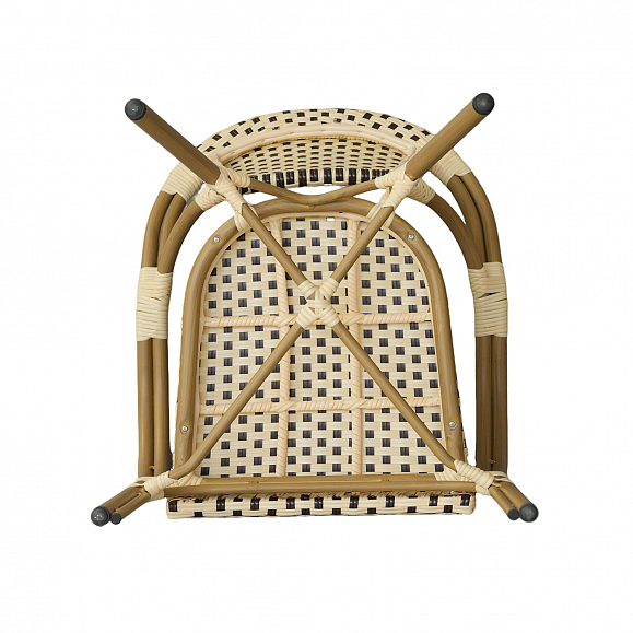 Кабри плетеный стул из искусственного ротанга, цвет бежево-коричневый фото 5