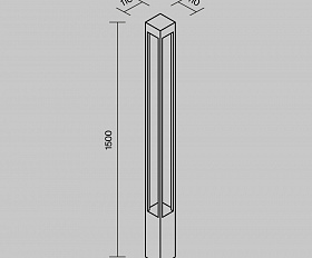 Садово-парковый светильник Elbe Maytoni O424FL-L20GF цвет Графит