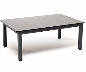 Канны журнальный столик из HPL 90х60, H40, каркас серый (RAL 7024), цвет столешницы серый гранит