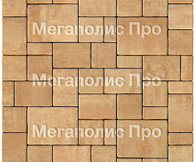 Тротуарная плитка Выбор Мюнхен Б.2. Фсм.6 60 мм Листопад Сахара