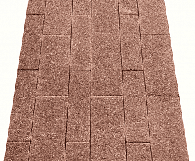 Тротуарная плитка Выбор Паркет мультиформатный Б.9.Псм.8 80 мм Красный Гранит