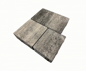 Тротуарная плитка Нобетек Новый город 1НГ6Ф Колормикс №5 Антрацит