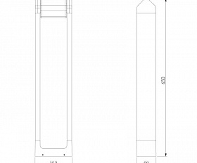 Уличный светильник Elektrostandard DORS F LED 35163/F черный