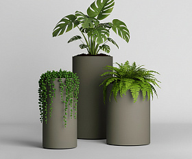 Кашпо Concretika Тюб Макси D40H60 Грине 7006