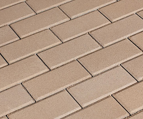 Брусчатка 342 механический завод Прямоугольник (кирпичик) 200х100х60 мм Бежевый